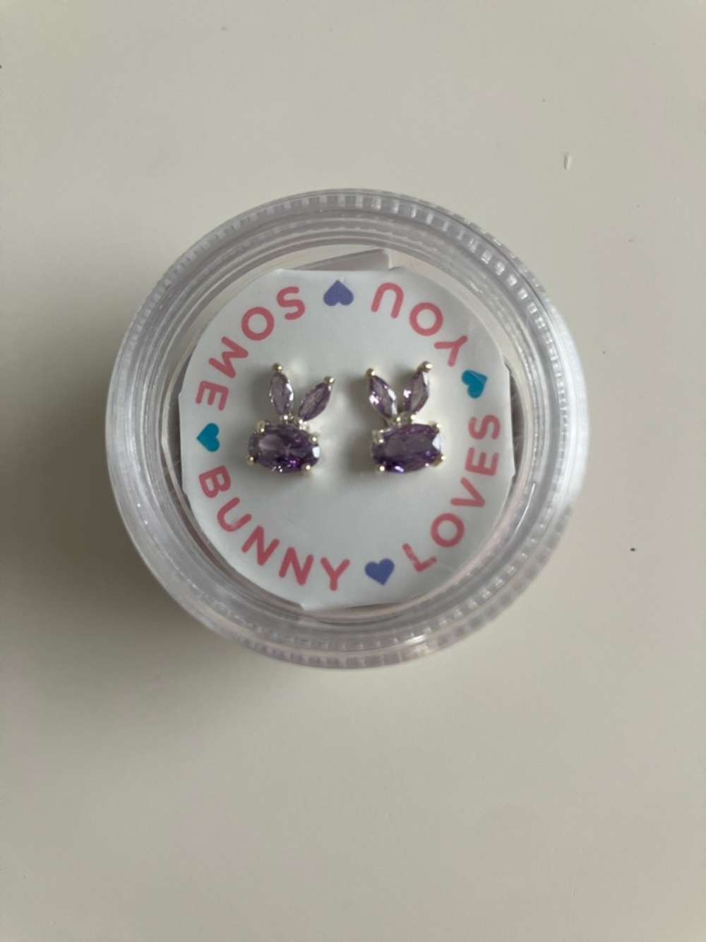 Girl’s Cupcakes and Cartwheels bunny earrings